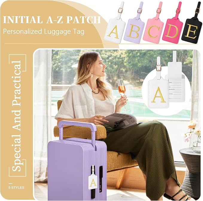 Personalized Initial Luggage Tags - Image 5