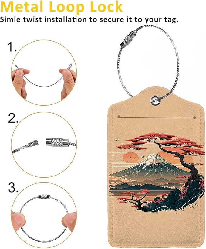 Mount Fuji and Sea 2 Pack Luggage Tag - Image 3