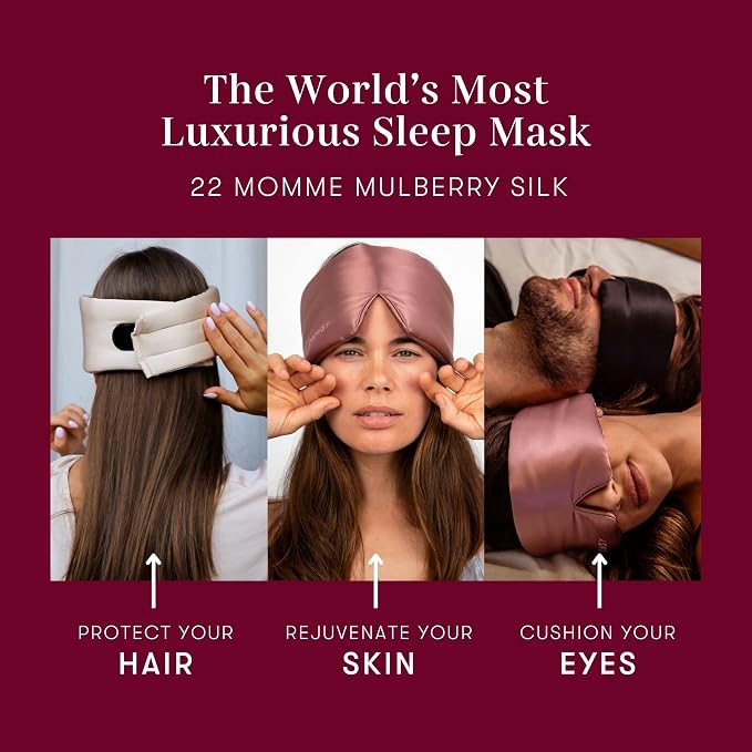 DROWSY Silk Sleep Mask. Face-Hugging, Padded Silk Cocoon - Image 5