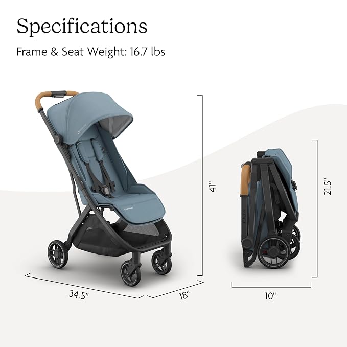 UPPAbaby Minu V3 Travel Stroller | Lightweight + Compact Design | One-Hand Fold - Image 7