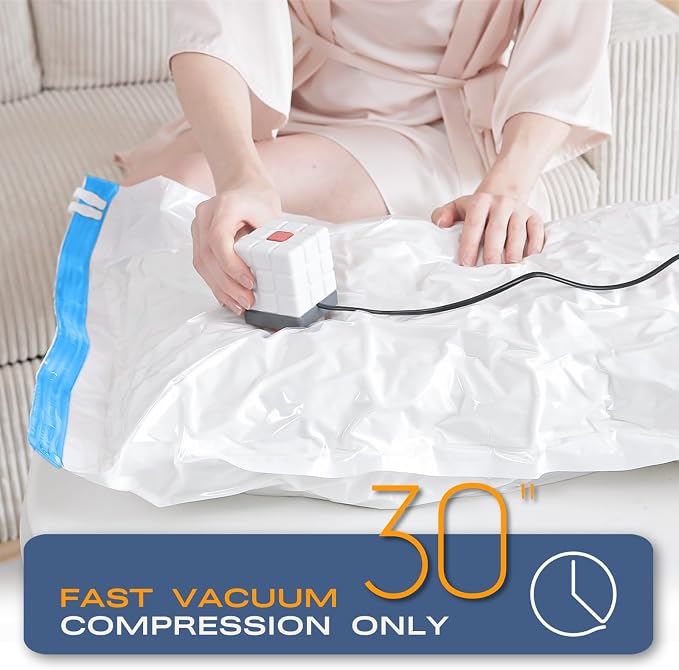 Vacuum Storage Bags for Clothing, 16 Pack Vacuum Seal Bags for Clothes - Image 4