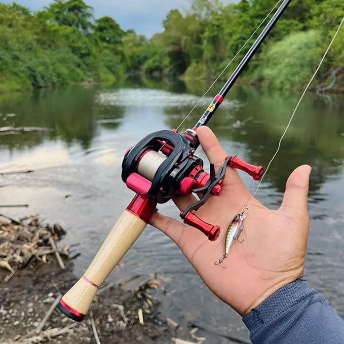 PURELURE Fishing Rod Telescopic, Carbon Fiber Spinning Casting Travel Rod - Image 6