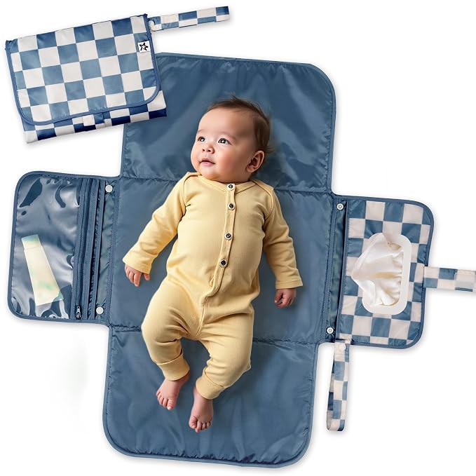 Tiny Twinkle Portable Diaper Changing Pad-Foldable Waterproof Changing by TinyTwinkle