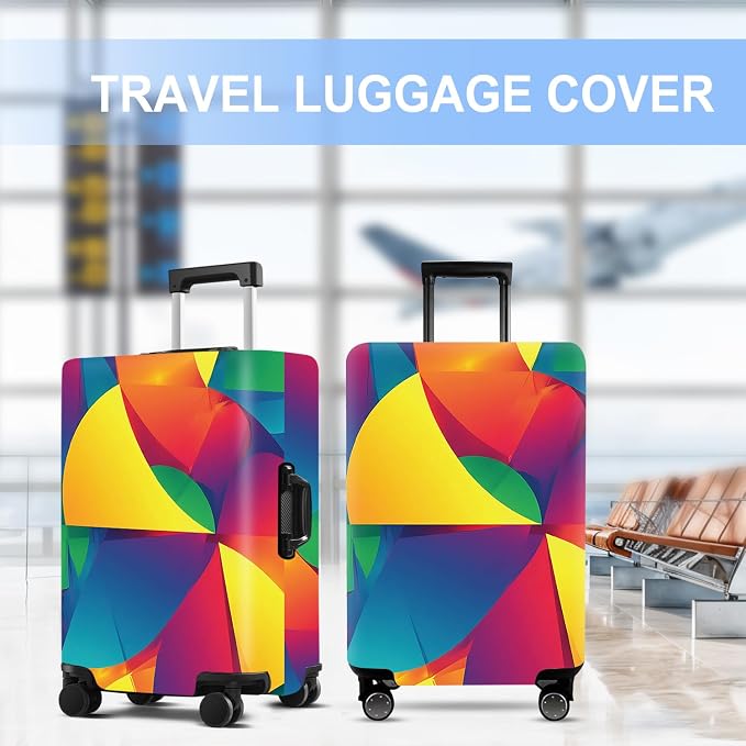 Luggage Cover Washable Suitcase Protector Anti-Scratch, Stretchable Fit - Image 6