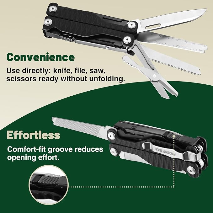 MOSSY OAK Multitool, 17-in-1 EDC Multi Tool - Image 4