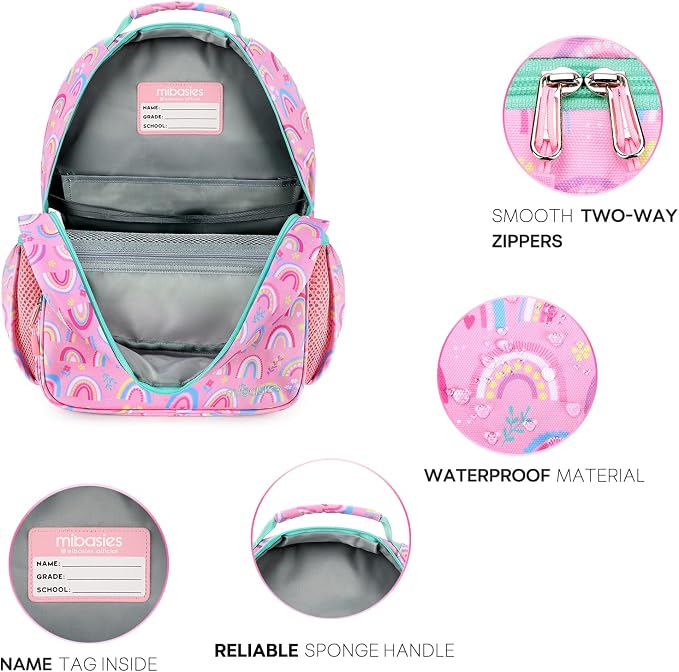 mibasies Girls Backpack: Large Kids Backpack Girls - Image 4