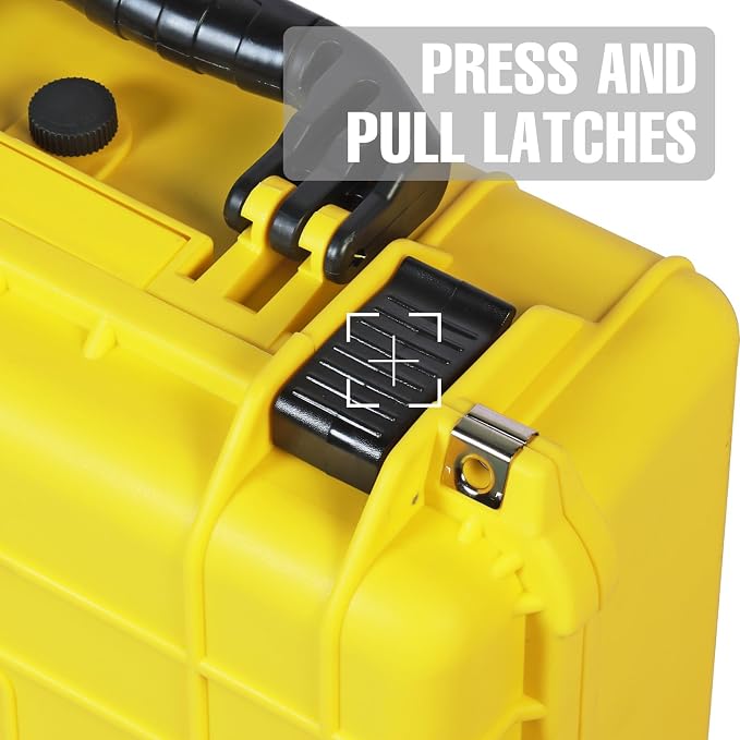 16x 12.8x 6.8 Inch Hard Case, Portable Weather Waterproof Protective Camera Case - Image 4