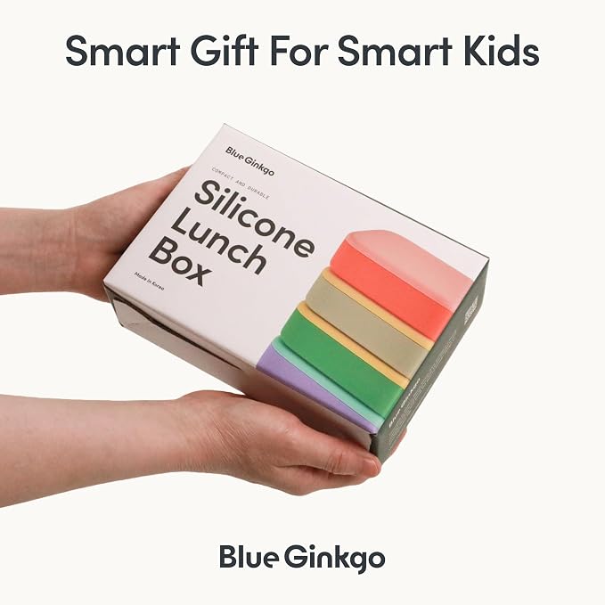 BLUE GINKGO Silicone Lunch Box Set – Durable Heavy-Duty Silicone Bento Box - Image 7