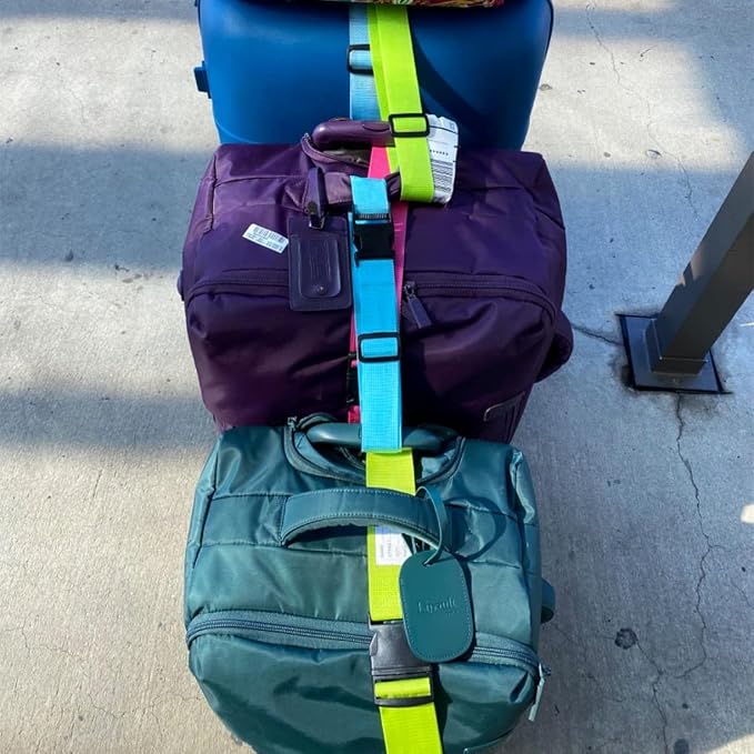 2Pack Luggage Straps Add Bag to Connect Two Suitcases, Adjustable Luggage Belt - Image 9