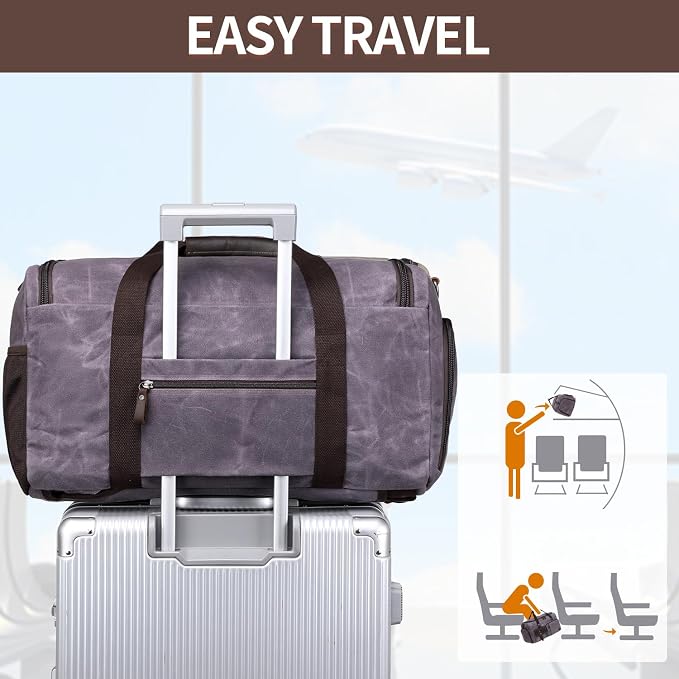 Travel Duffle Bag Weekender Bag - Image 4