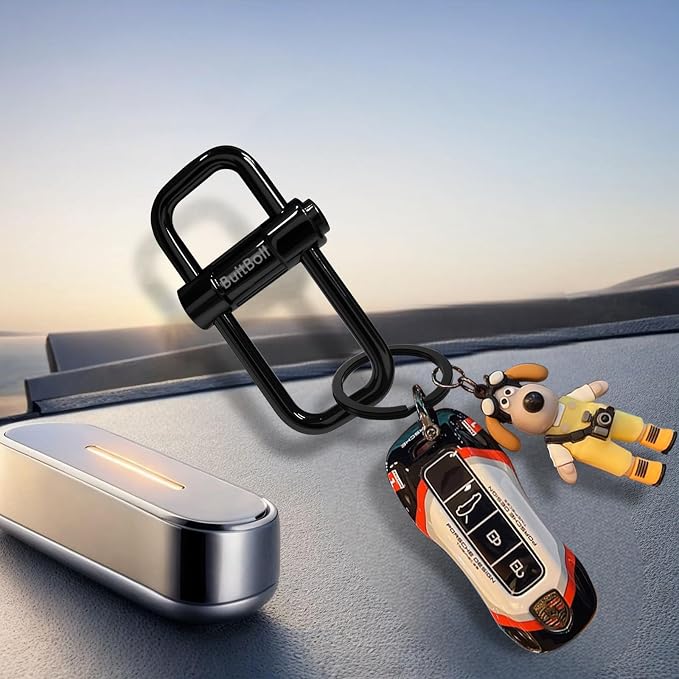 Key Chain, Heavy Duty Lock Key Ring Keychain Clip Key Holder Organizer - Image 4