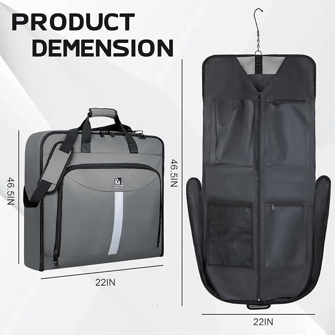 Garment Bags for travel, Hanging clothes Bag for Men Women, Suit Bags - Image 2
