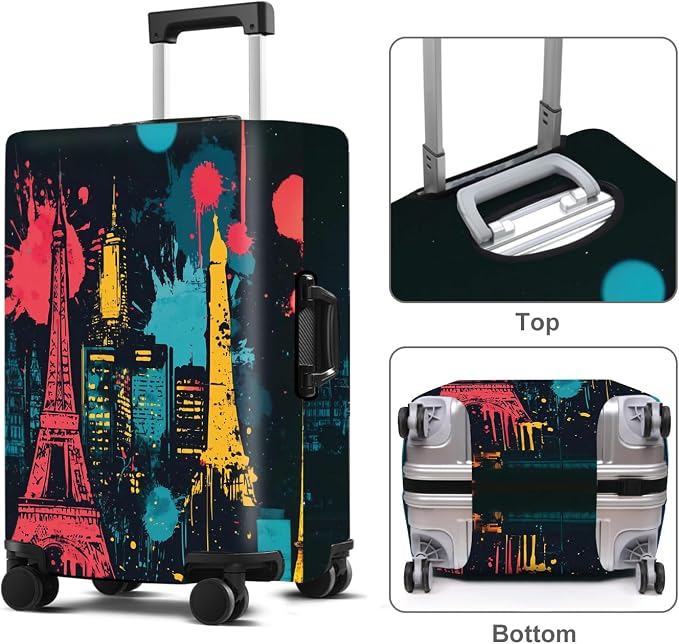 Luggage Cover Washable Suitcase Protector Anti-scratch Suitcase cover Fits - Image 2