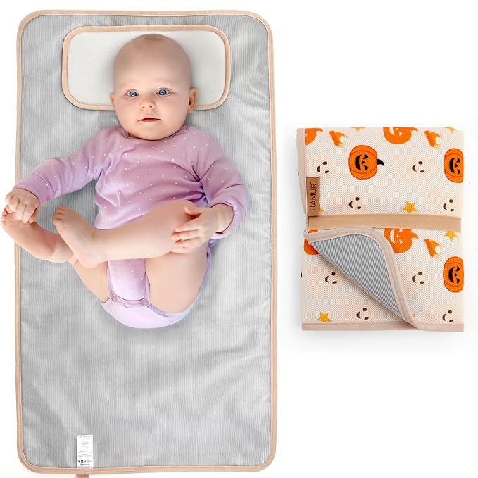 HAMUR HOME Portable Baby Changing Pad – Waterproof, Foldable & Lightweight by HAMURHOME