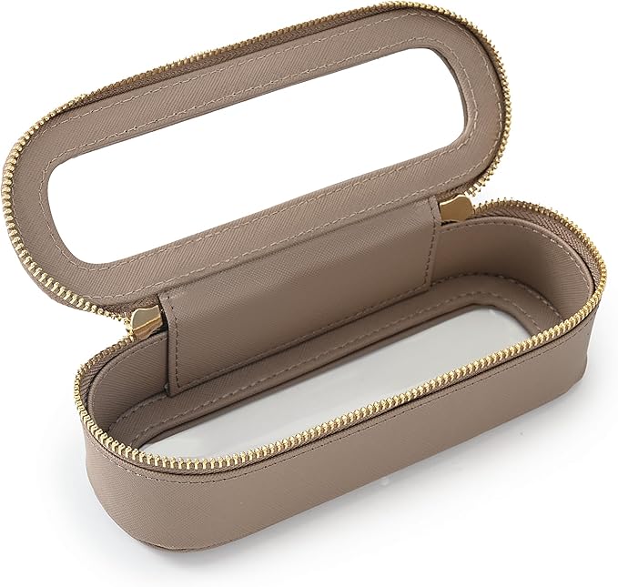 Aveniee Slim Clear Makeup Brush Bag, Small Cosmetic Brush Holder, Mini Toiletry by Aveniee