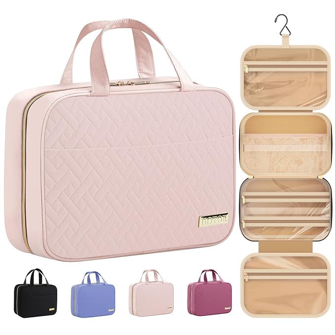 HOTOR Travel Toiletry Bag w/Hanging Hook by HOTOR