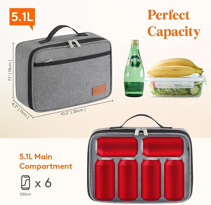 Lifewit Freezable Lunch Box, Insulated Reusable Lunch Bag - Image 3
