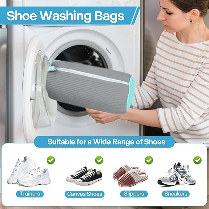 Shoe Cleaning Bag, Washing Machine Shoe Bag, Reusable Sneaker Cleaning Bag - Image 9