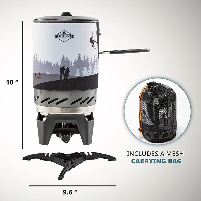 HikeCrew Portable Gas Powered Stove top & Cooking System, Compact Camping - Image 3