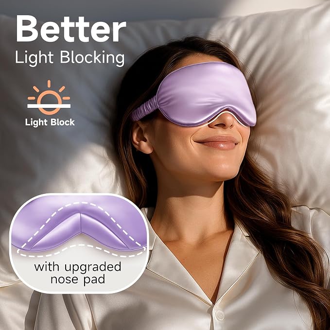 Umisleep 100% Pure Mulberry Silk Sleep Mask, 22 Momme 6A Soft Smooth Fibers - Image 5