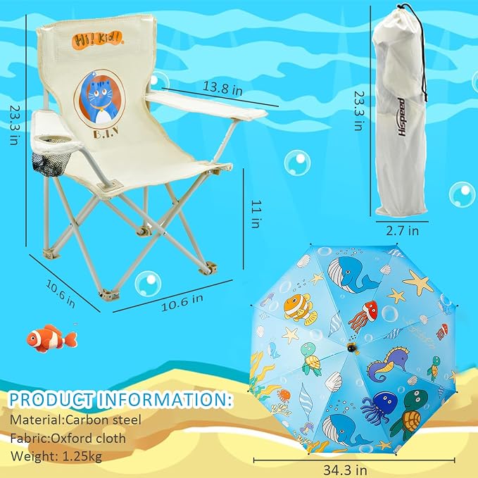 Kids Beach Folding Camping Chair - Image 2