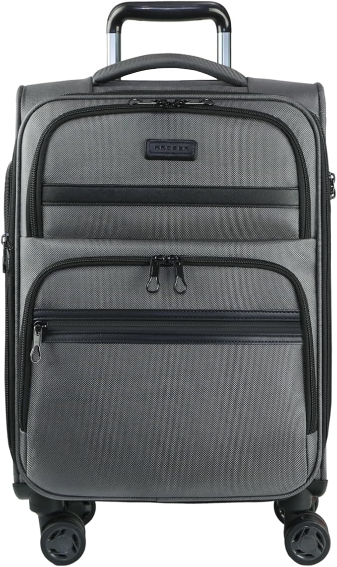 KROSER Softside Expandable Carry On Luggage by KROSER
