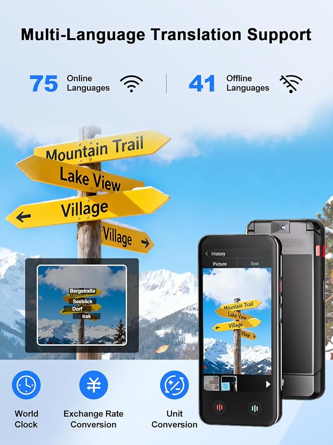 iTour Detachable Language Translator Device, Upgraded Instant Voice Translator - Image 7