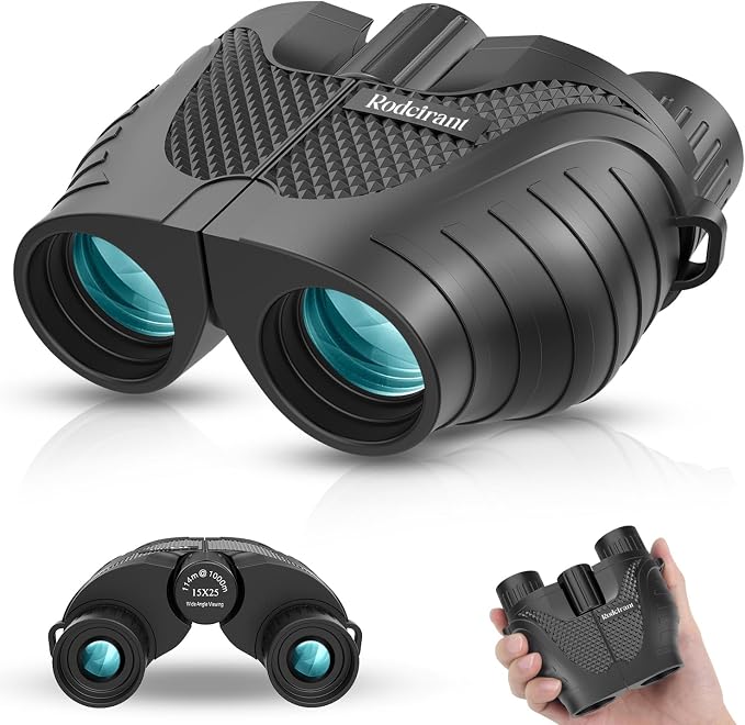 Binoculars 15x25 for Adults, Waterproof Durable & Clear Binoculars by Rodcirant