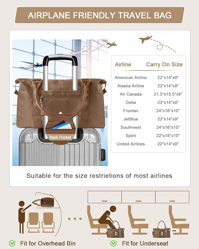 Birthday Graduation Gifts for Daughter, Initial Travel Duffel Bag Sports Gym - Image 6