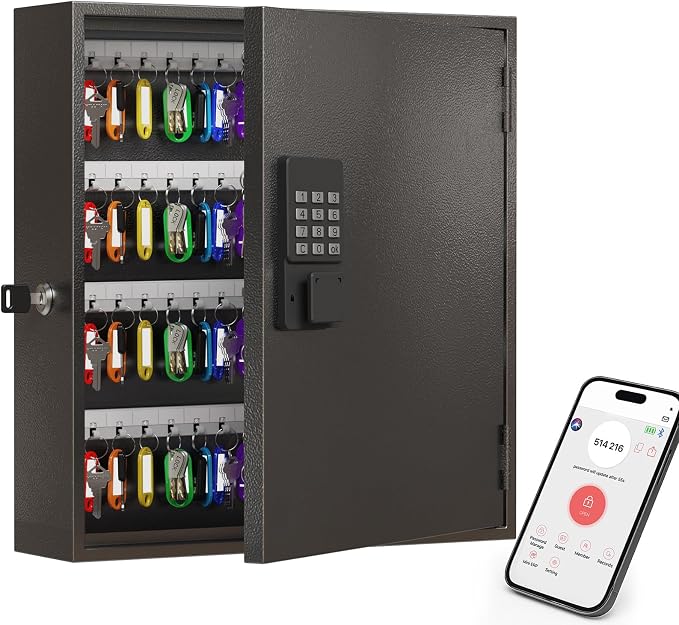 WeHere Smart Key Lock Box, Wall Mounted Key Cabinet by WeHereSmartBoxLock