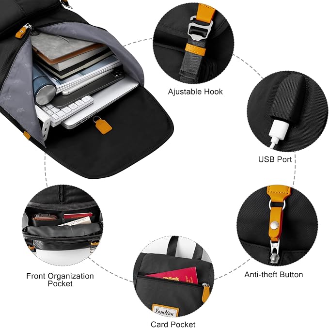 17" Laptop Backpack College Bookbag High School Backpack - Image 2