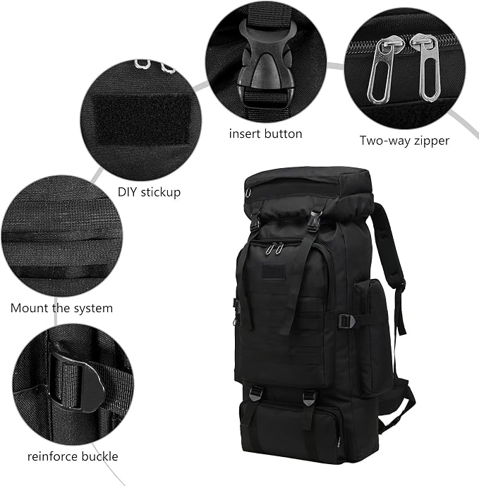 80L 2Pcs Hiking Backpack for Men - Image 7