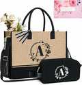 TOPDesign Personalized Initial Canvas Tote Bag, by TOPDesign