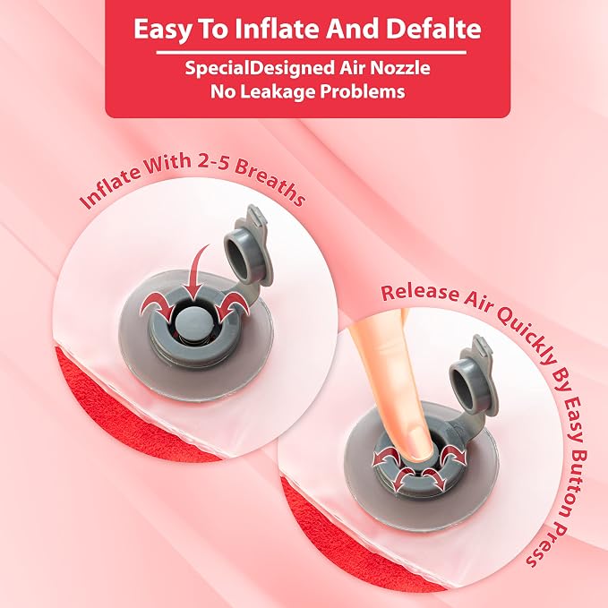 Inflatable Travel Neck Pillow: Extra-Soft, Cushion. - Image 4