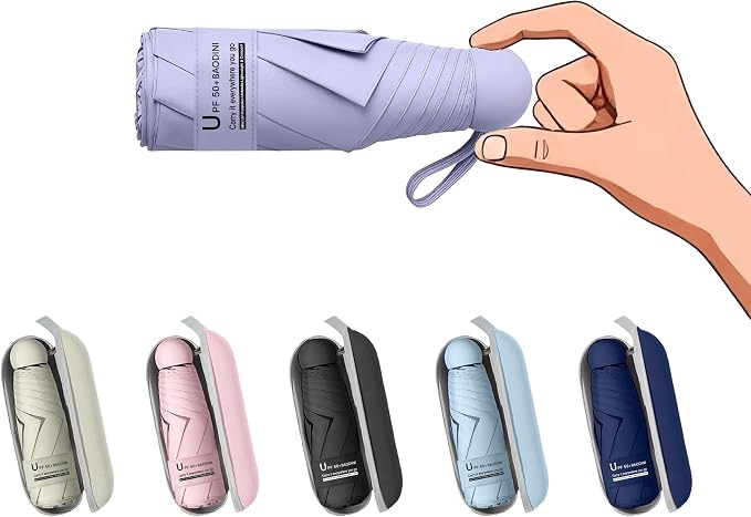 BAODINI Travel Mini Umbrella for Purse by BAODINI