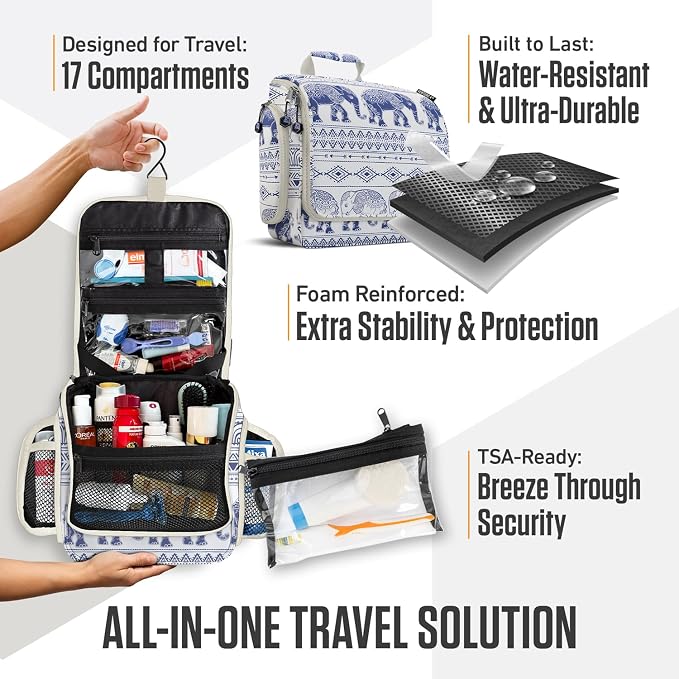 VENTURE 4TH Hanging Travel Toiletry Bag - Image 5