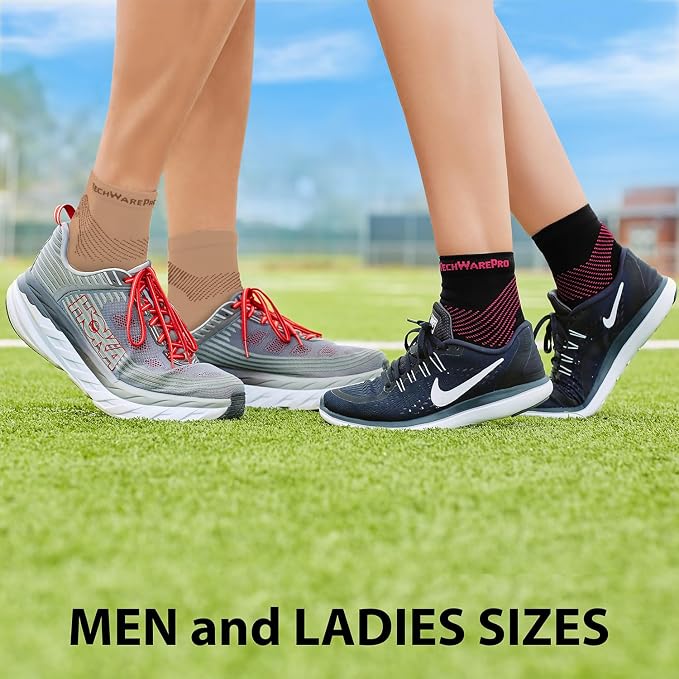 TechWare Pro Plantar Fasciitis Socks – Cushion Ankle Compression Socks Women & - Image 4
