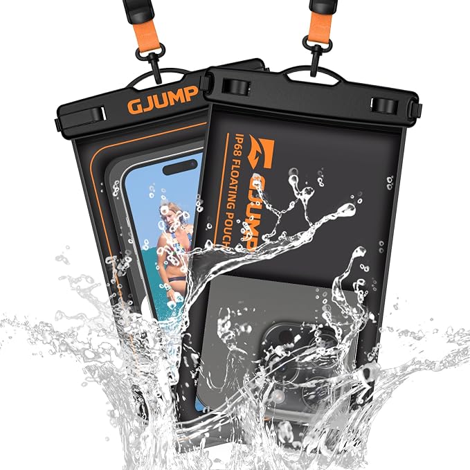 2 Pack Floating Waterproof Phone Pouch, Essential by GJUMP