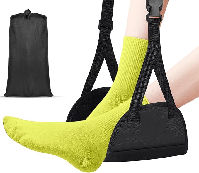 Airplane Footrest Hammock, Foot Hammock by IYUANEPRO