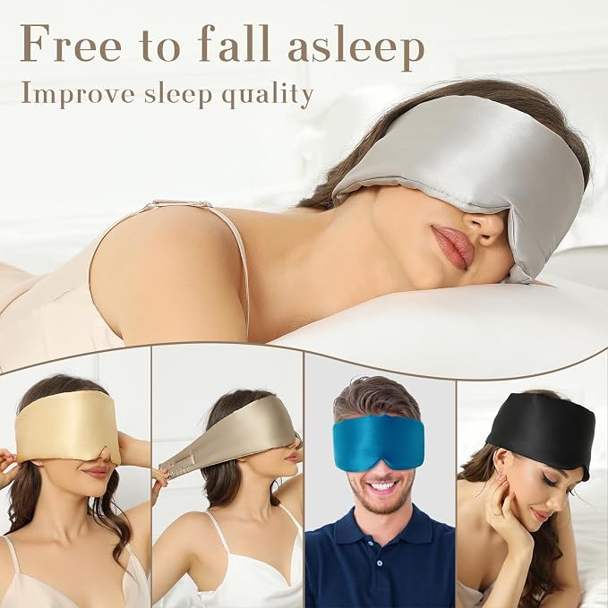 100% Mulberry Silk Sleep Mask Eye Mask - Image 6