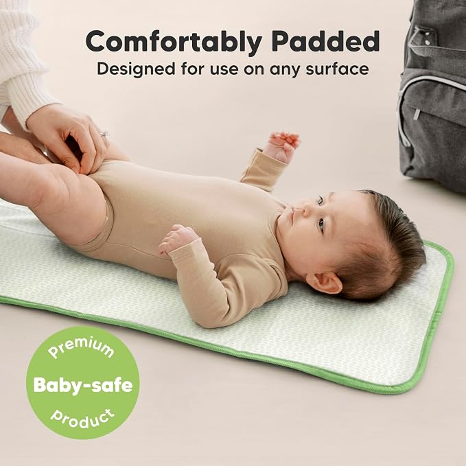 KeaBabies Portable Diaper Changing Pad, Easy Wipe Clean - Image 5