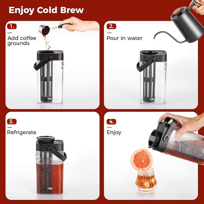 IKAPE 33.8oz Cold Brew Coffee Maker - Image 3