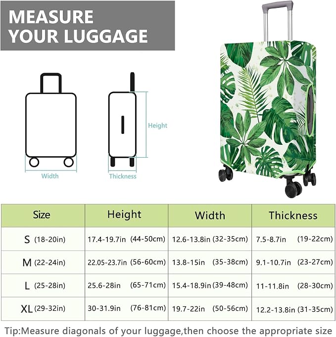 Travel Luggage Cover Suitcase Protector Fits 18-32 Inch Wheel Covers - Image 6