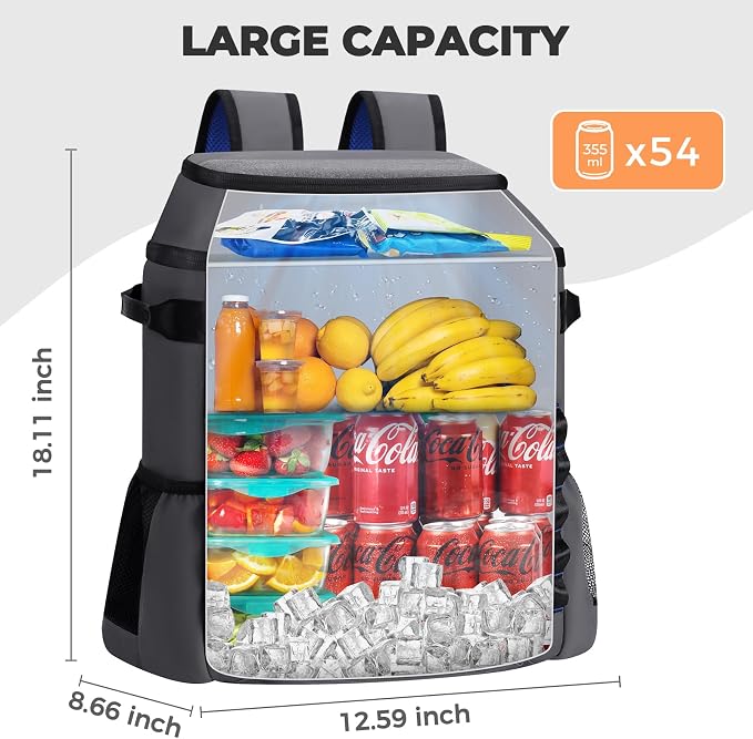 Heytrip Backpack Cooler 36/54 Cans Insulated Waterproof Cooler Bag - Image 8