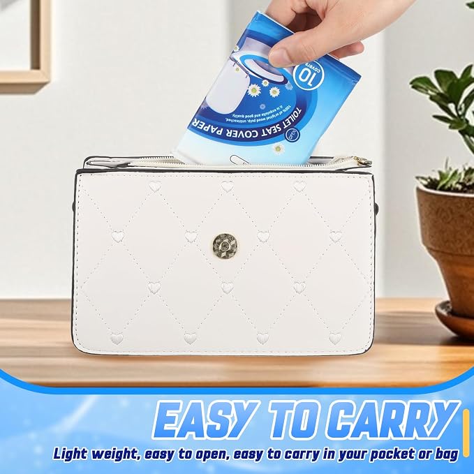 110 Pcs XL disposable flushable toilet seat covers 100% Wood Pulp Cotton - Image 7