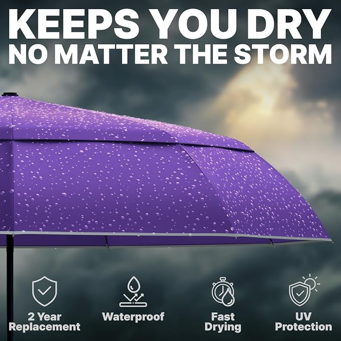 Royal Walk Windproof Folding Travel Umbrella Compact and Strong Luxurious Real - Image 7