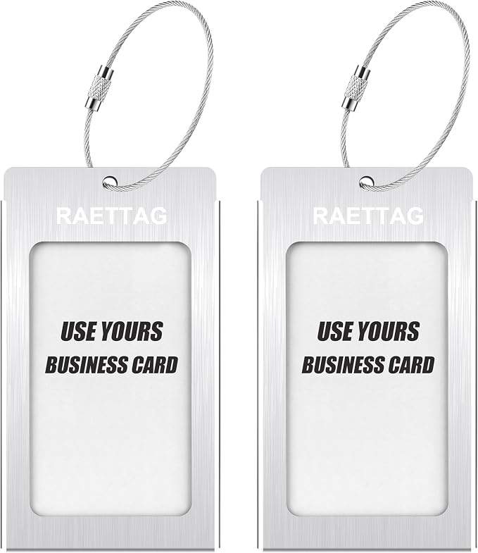 Luggage Tags Metal Suitcase Tags Travel Bag ID Identifier Luggage Tag - Image 2