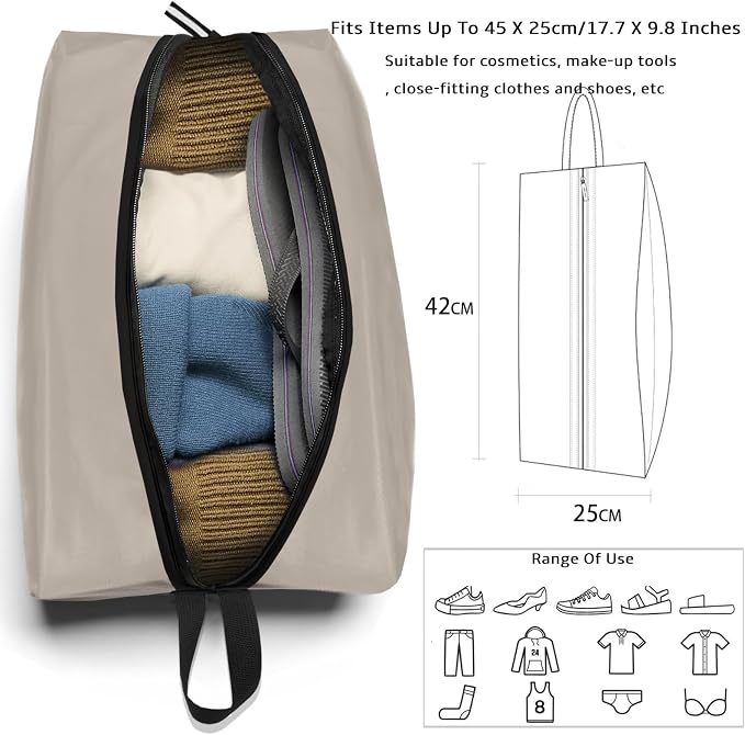 Smell Proof Shoe Bag for Travel Water-Resistant Lightweight Dustproof Golf - Image 8