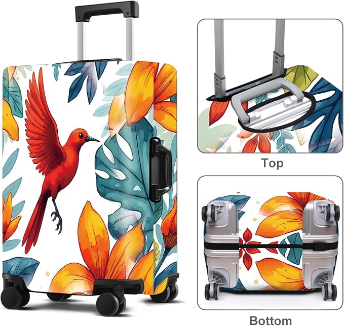 Luggage Cover Washable Suitcase Protector Anti-Scratch, Stretchable Fit - Image 3