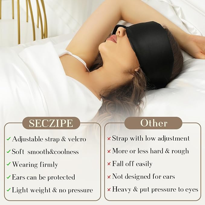 100% Mulberry Silk Sleep Mask Eye Mask - Image 7